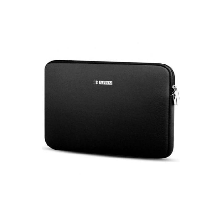 Funda Subblim Business Laptop Sleeve Neoprene V2 para Portátiles hasta 12.5"/ Negra