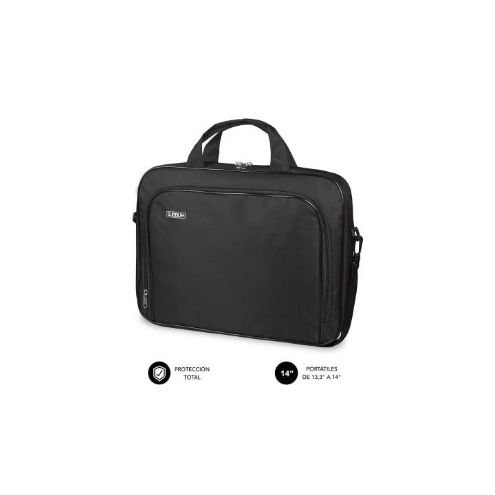 Maletín Subblim Oxford para Portátiles hasta 14"/ Negro