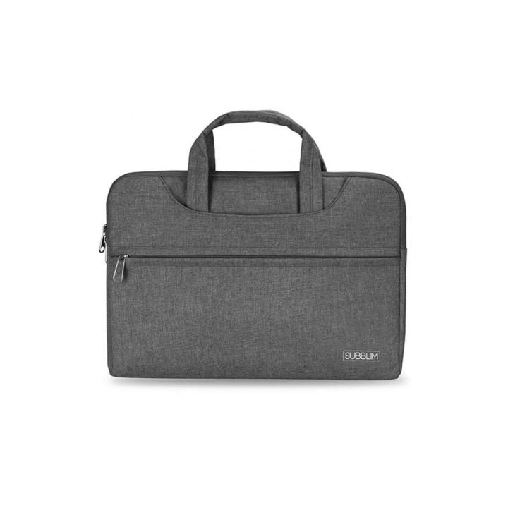 Maletín Subblim Business Laptop Sleeve para Portátiles hasta 15.6"/ Cinta para Trolley/ Gris