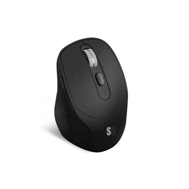 Ratón Ergonómico Inalámbrico Subblim Comfort Ergo Dual Battery/ Batería recargable/ Hasta 2400 DPI/ Negro
