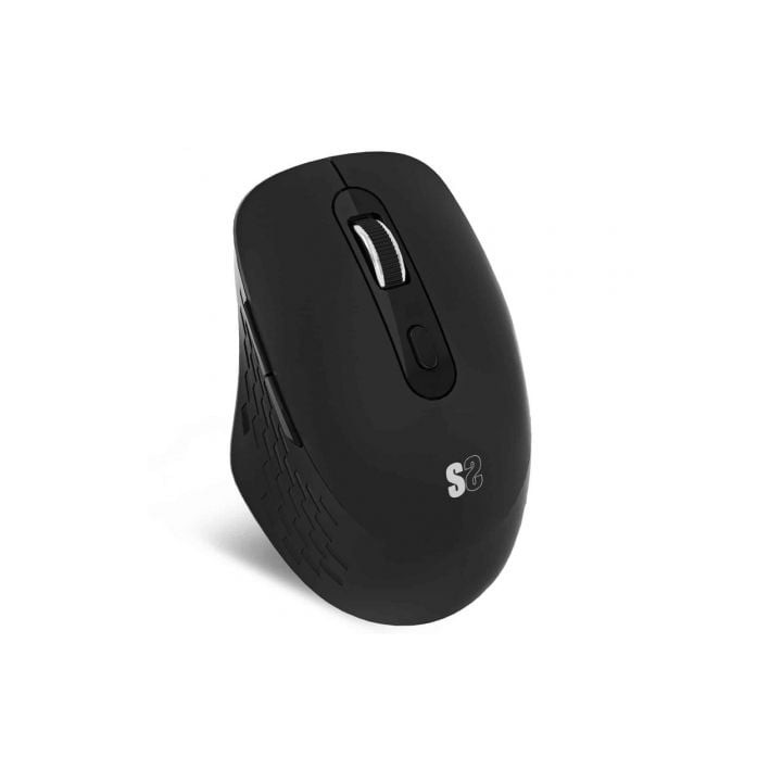 Ratón Ergonómico Inalámbrico Subblim Curve Ergo Dual Battery/ Batería recargable/ Hasta 1600 DPI/ Negro