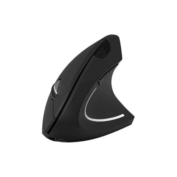 Ratón Vertical Inalámbrico Subblim Glide Vertical Ergo Dual Battery/ Batería Recargable/ Hasta 1600 DPI/ Negro
