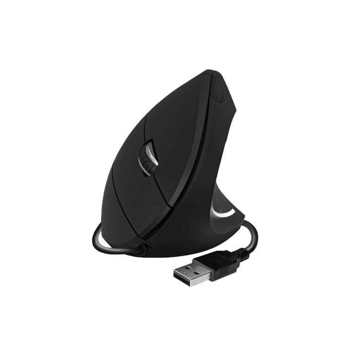 Ratón Vertical Subblim Glide Vertical Ergo Wired/ Hasta 1600 DPI/ Negro