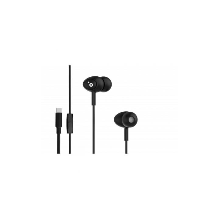 Auriculares Intrauditivos Sunstech BEATC/ con Micrófono/ USB Tipo-C/ Negros