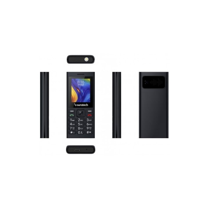 Teléfono Móvil Sunstech CEL5/ Negro
