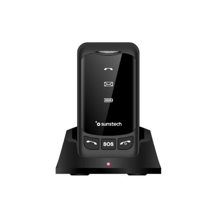 Teléfono Móvil Sunstech CELT25BK para Personas Mayores/ Negro