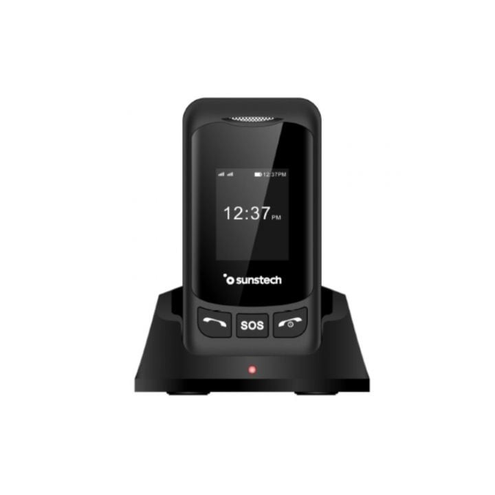 Teléfono Móvil Sunstech CELT26 para Personas Mayores/ Negro