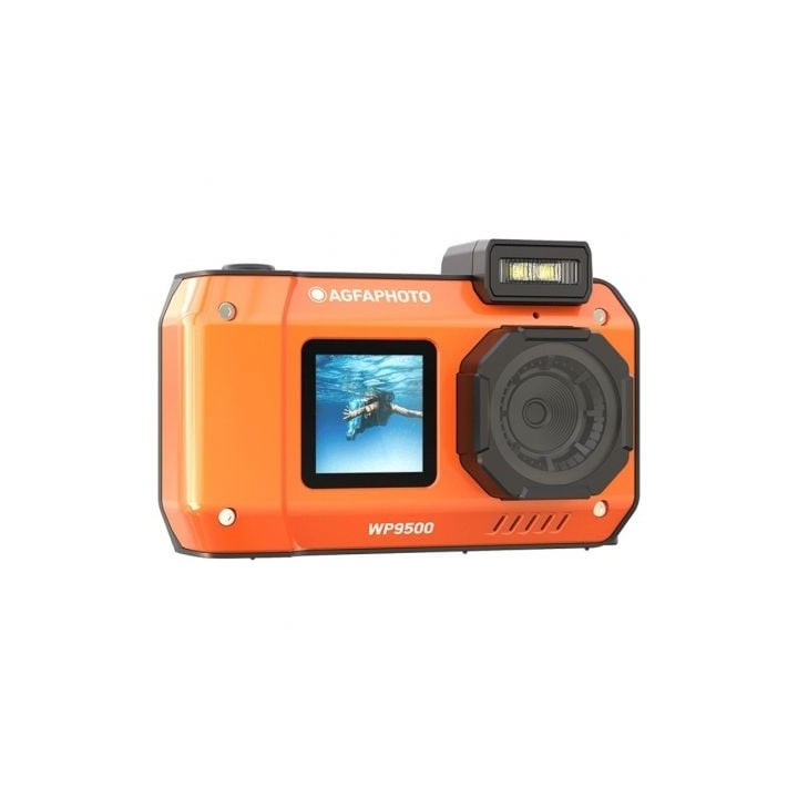 Cámara Digital Deportiva AgfaPhoto Realishot WP9500/ 24MP/ Naranja