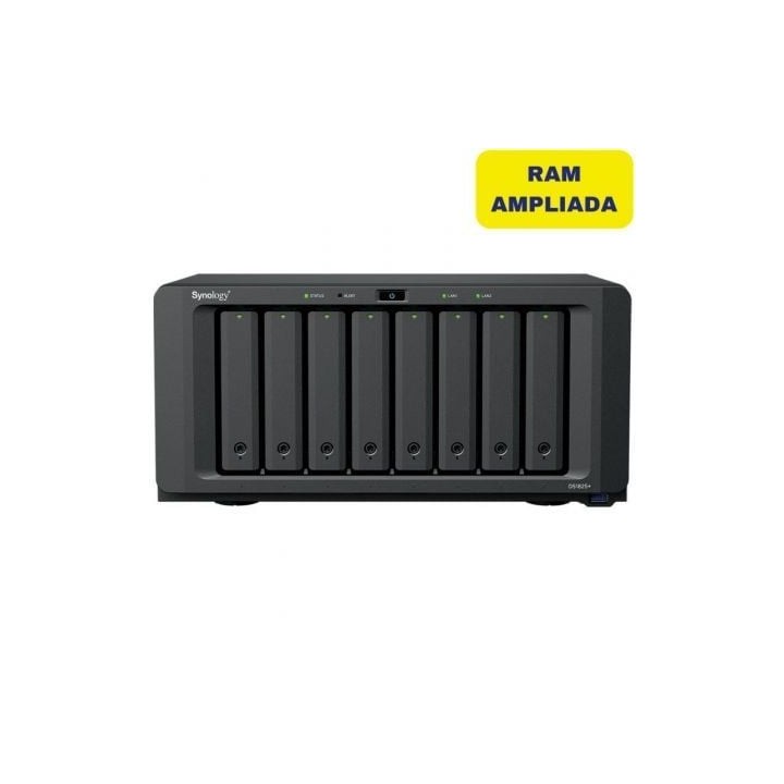 NAS Synology Diskstation DS1825+/ 8 Bahías 3.5"- 2.5"/ 32GB DDR4/ Formato Torre