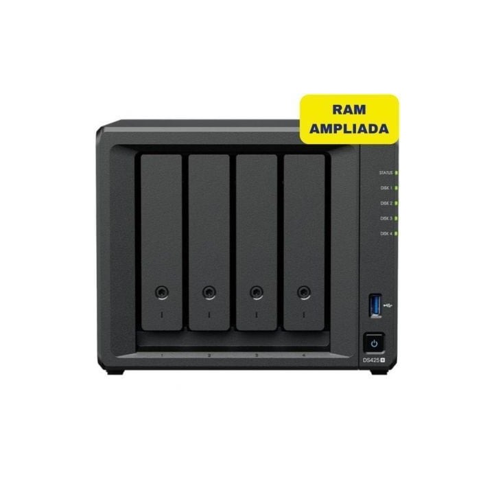 NAS Synology Diskstation DS425+/ 4 Bahías 3.5"- 2.5"/ 6GB DDR4/ Formato Torre