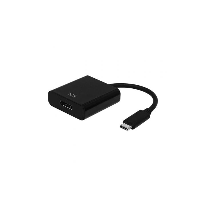 Conversor Aisens A109-0345/ USB Tipo-C Macho - DisplayPort Hembra/ 15cm/ Negro