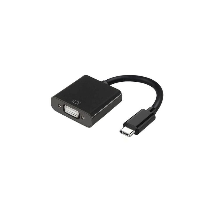 Conversor USB Tipo-C Aisens A109-0347/ USB Tipo-C - VGA Hembra/ 15cm/ Negro