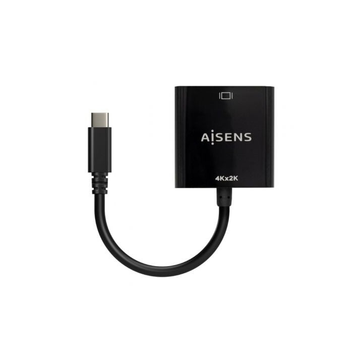 Conversor HDMI 4K 30Hz Aisens A109-0684/ HDMI Hembra - USB Tipo-C Macho/ 15cm/ Negro