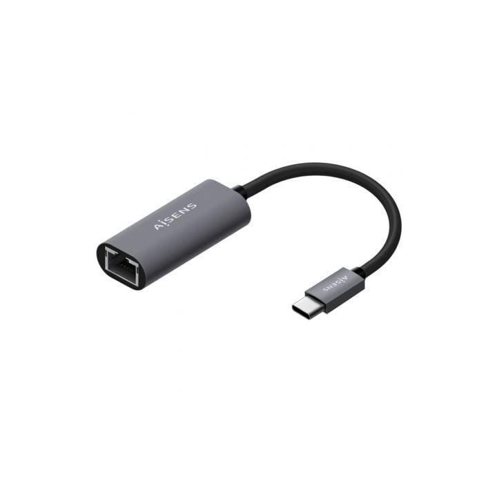 Adaptador USB Tipo-C - RJ45 Aisens A109-0709/ 1000Mbps