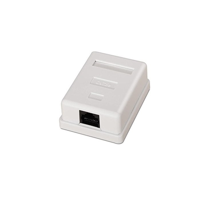 Roseta de Superficie Nanocable 10.21.1501/ Cat.6/ 1 Toma