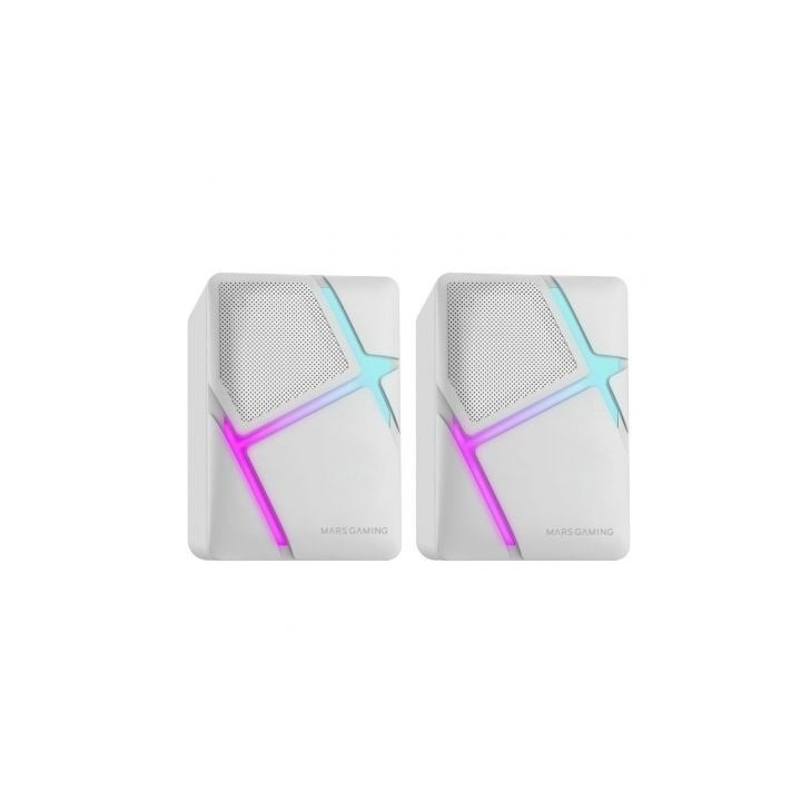 Altavoces Mars Gaming MS-H/ 10W/ 2.0/ Blancos