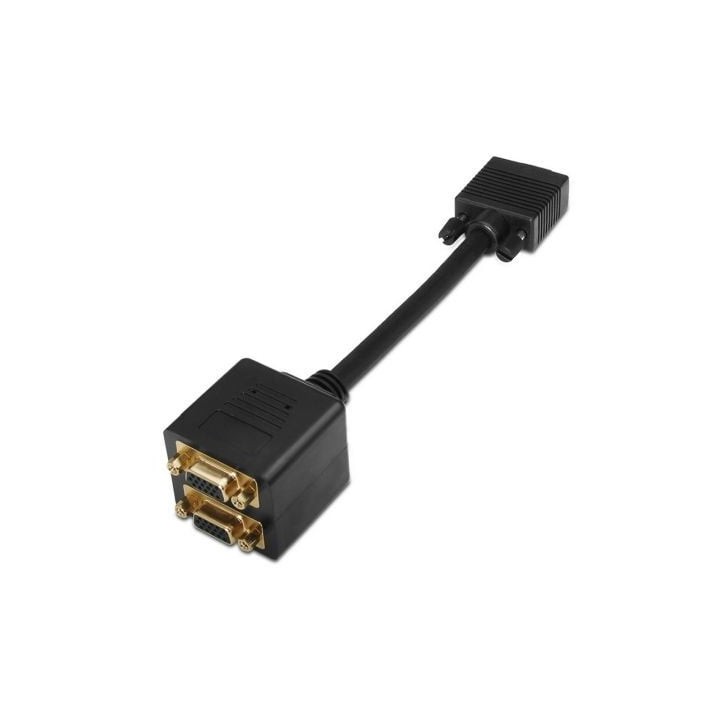 Duplicador SVGA Aisens A113-0080/ VGA Macho - 2x VGA Hembra