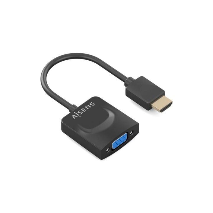 Conversor Aisens A122-0947/ HDMI Macho - SVGA Hembra/ 15cm/ Negro