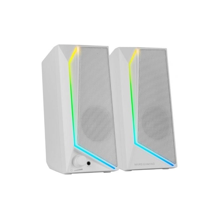 Altavoces Mars Gaming MS72/ 15W/ 2.0/ Blancos