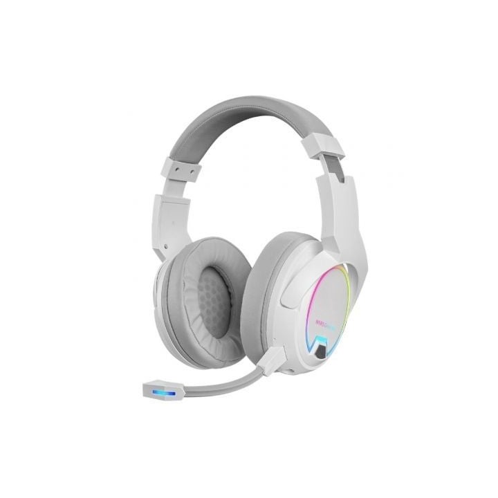 Auriculares Gaming Inalámbricos con Micrófono Mars Gaming MHW100/ Jack 3.5/ Blancos