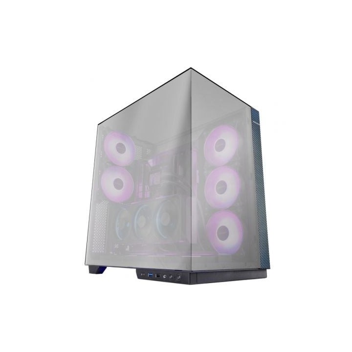 Caja Gaming Torre Mars Gaming MC-3GFPRO/ Cristal Cromado