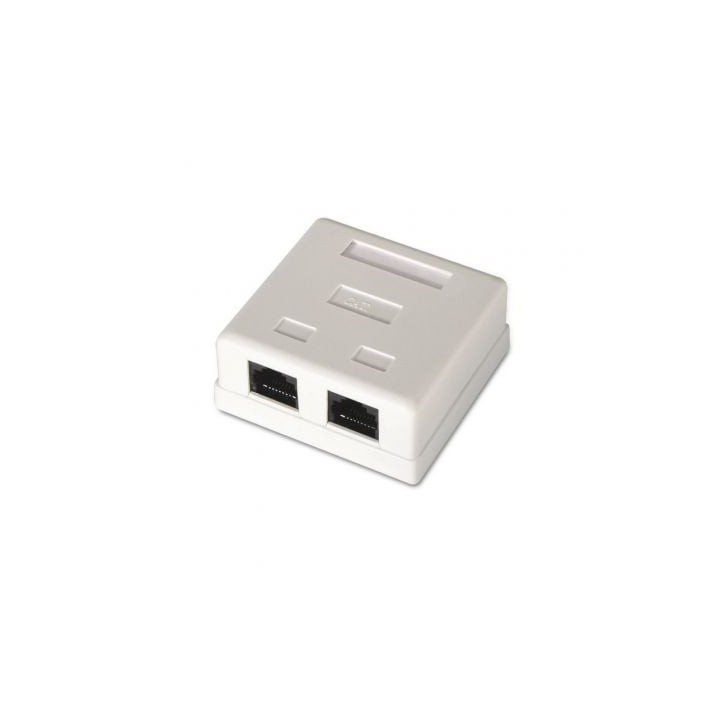 Roseta de Superficie Aisens A139-0302/ Cat.6/ 2 Tomas