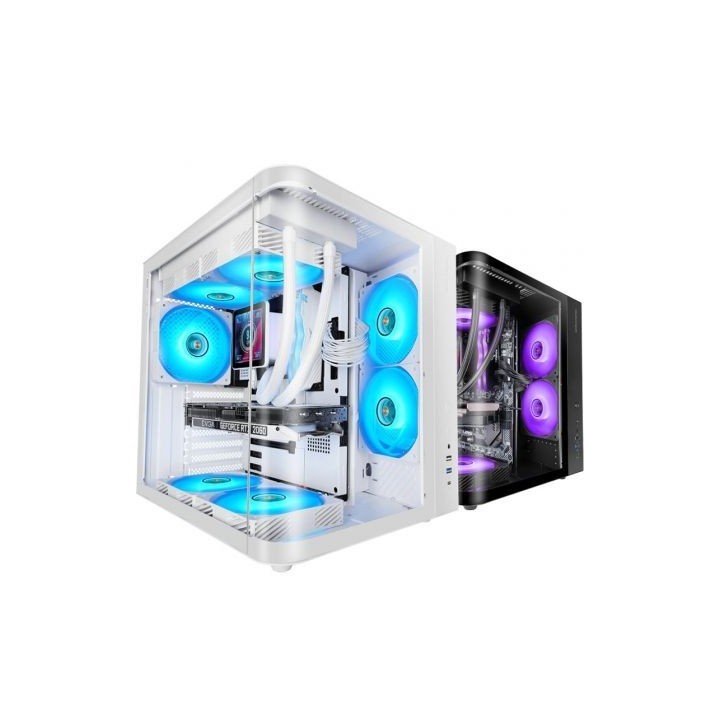 Caja Gaming Semitorre Mars Gaming MC-CURV/ Blanca
