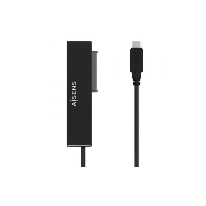 Adaptador para Discos Duros 2.5"/3.5" Aisens ASE-35C02B/ USB Tipo-C - SATA/ con Alimentador
