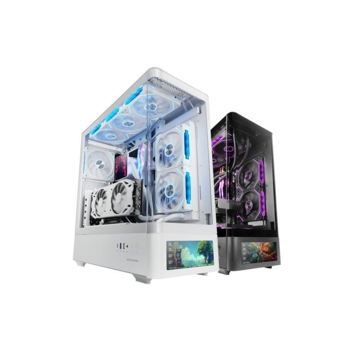 Caja Gaming Semitorre Mars Gaming MC-LCDPRO/ Blanca