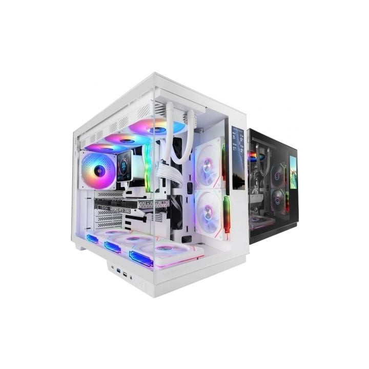 Caja Gaming Semitorre Mars Gaming MC-MIRAGE/ Blanca