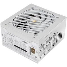 Fuente de Alimentación Mars Gaming MPB1000PSI/ 1000W/ Ventilador 14cm/ ATX 3.1/ PCIe 5.1/ 80 Plus Gold/ Blanca