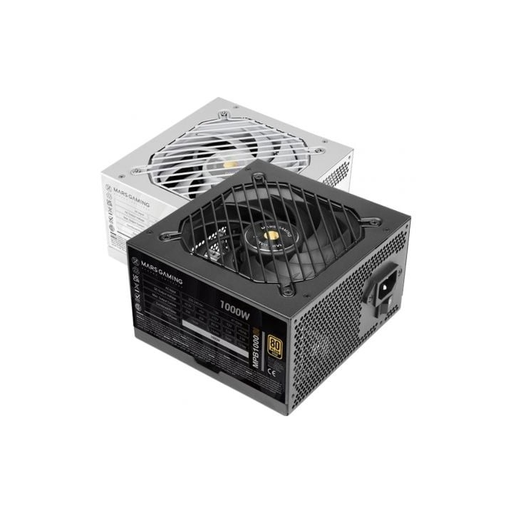 Fuente de Alimentación Mars Gaming MPB1000SI/ 1000W/ Ventilador 12cm/ 80 Plus Gold