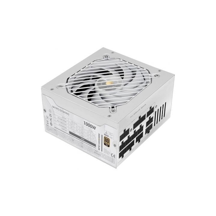 Fuente de Alimentación Mars Gaming MPB1000SIM/ 1000W/ Ventilador 14cm/ ATX 3.1/ PCIe 5.1/ 80 Plus Gold