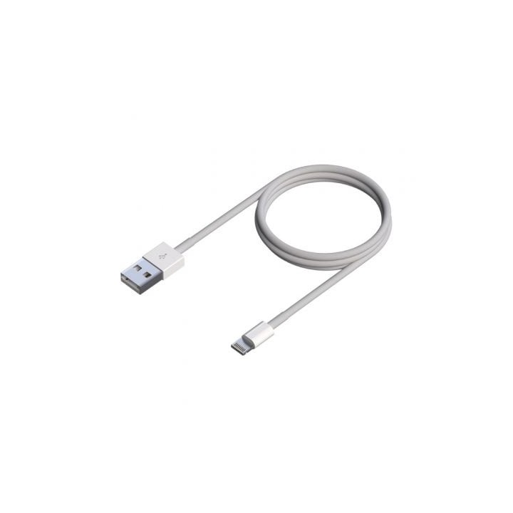 Cable USB 2.0 Lightning Aisens A102-0542/ USB Macho - Lightning Macho/ 50cm/ Blanco