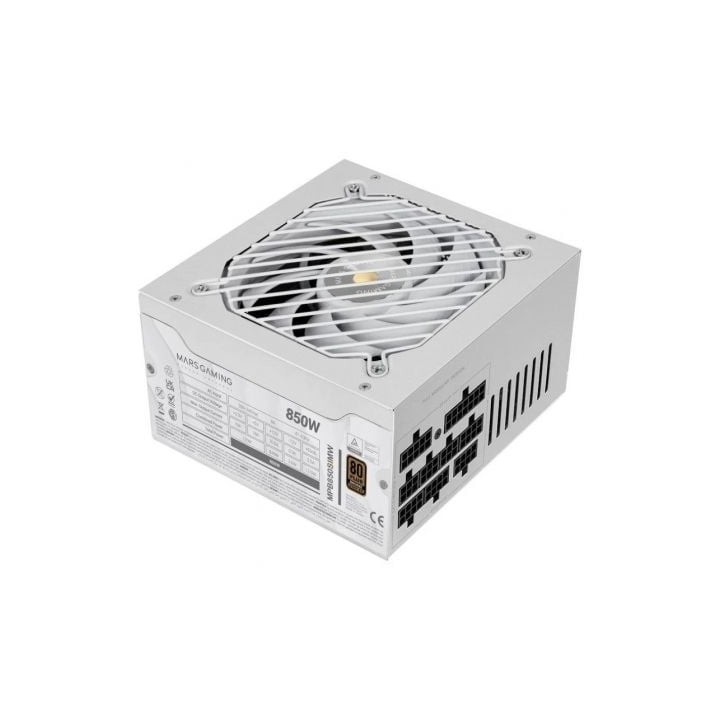 Fuente de Alimentación Mars Gaming MPB850SIM/ 850W/ Ventilador 14cm/ 80 Plus Bronze/ Blanca