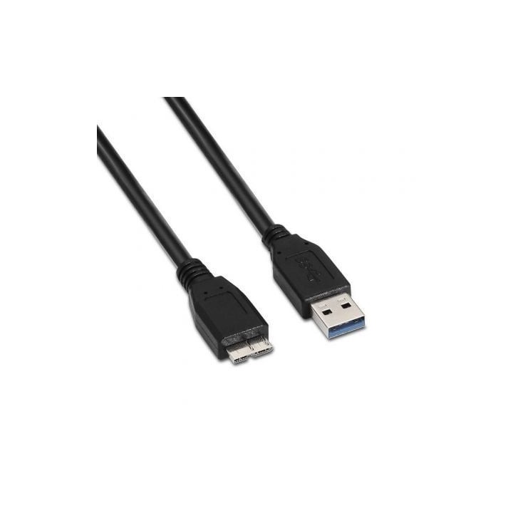 Cable USB 3.0 Aisens A105-0044/ USB Macho - MicroUSB Macho/ 5Gbps/ 2m/ Negro