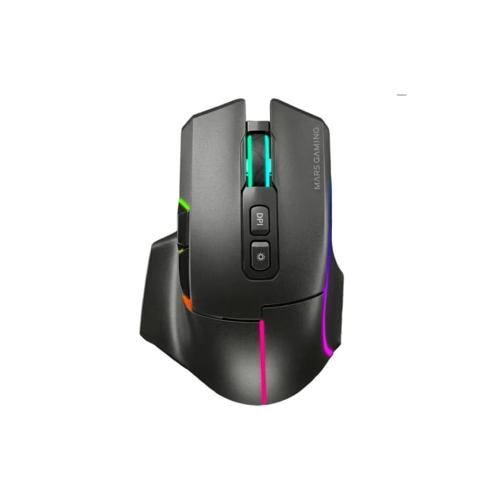 Ratón Inalámbrico Mars Gaming MMW-VECTOR/ Batería Recargable/ Hasta 12000 DPI