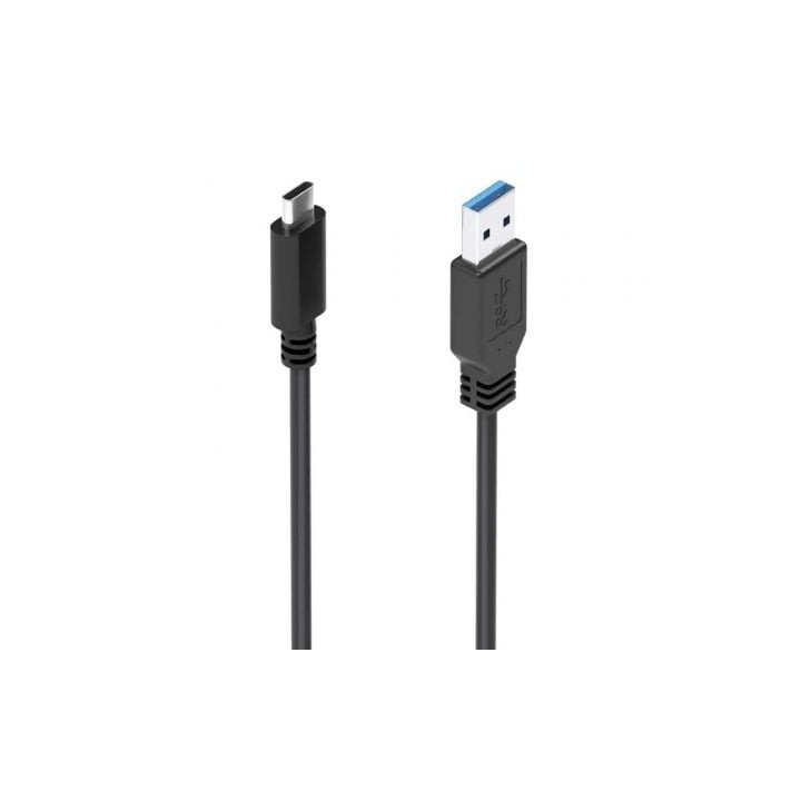 Cable USB 3.1 Tipo-C Aisens A107-0860/ USB Tipo-C Macho - USB Macho/ 10Gbps/ 2m/ Negro