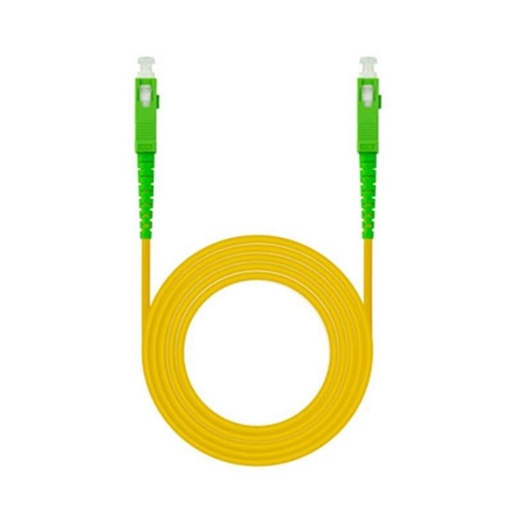 Nanocable Cable fibra SC/APC LSZH Amarillo 1m