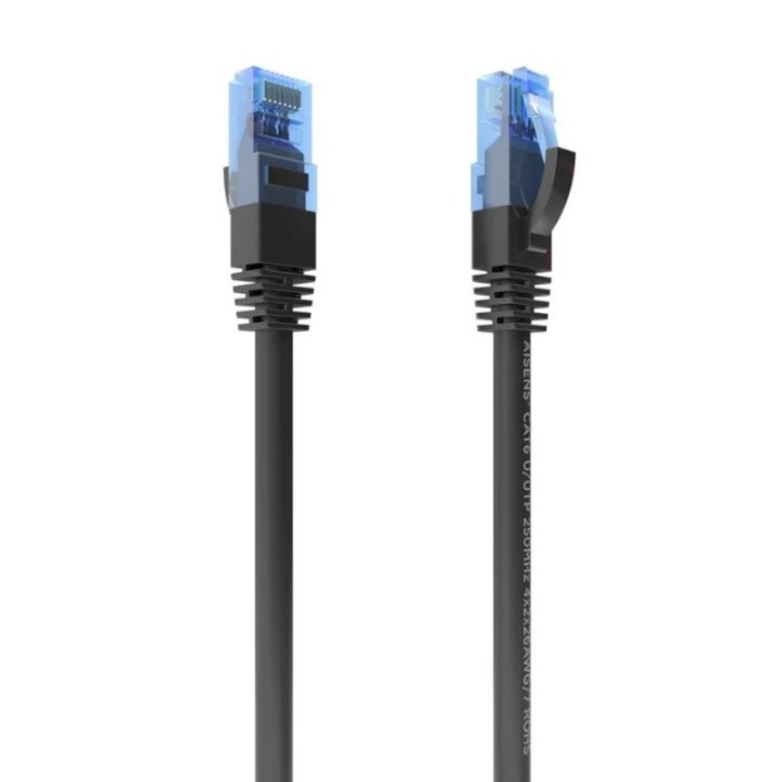 Aisens Cable RJ45 CAT.6 UTP AWG26 CCA Negro 0.5M