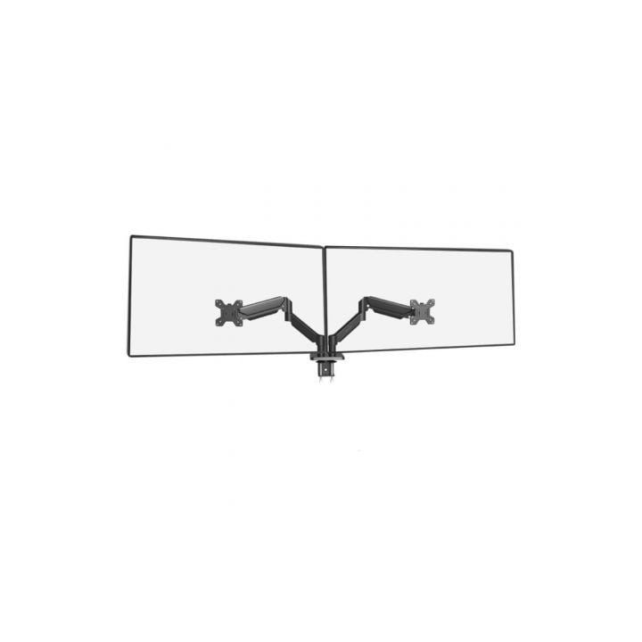 Soporte de Mesa para 2 Monitores Mars Gaming MARM-PRO2/ Giratorio/ Inclinable/ Rotatorio/ hasta 10kg
