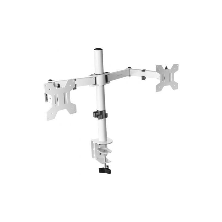 Soporte de Mesa para 2 Monitores Mars Gaming MARM2/ Giratorio/ Inclinable/ hasta 8kg