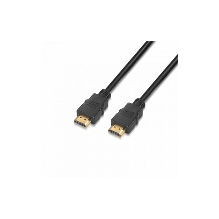 Cable HDMI 2.0 4K Aisens A120-0118/ HDMI Macho - HDMI Macho/ 50cm/ Certificado/ Negro