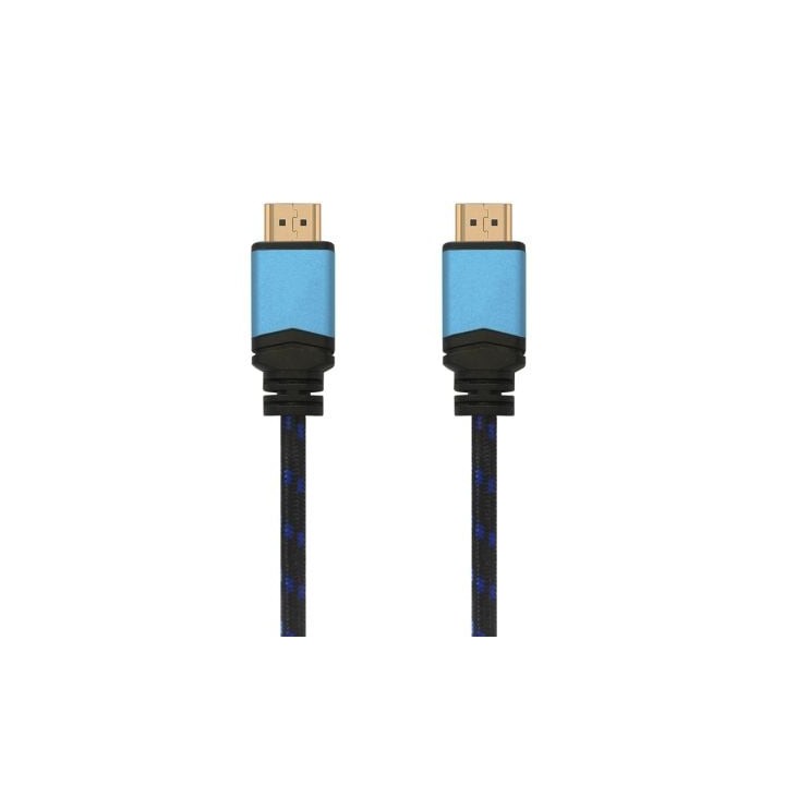 Cable HDMI 2.0 4K Aisens A120-0357/ HDMI Macho - HDMI Macho/ 2m/ Negro/ Azul