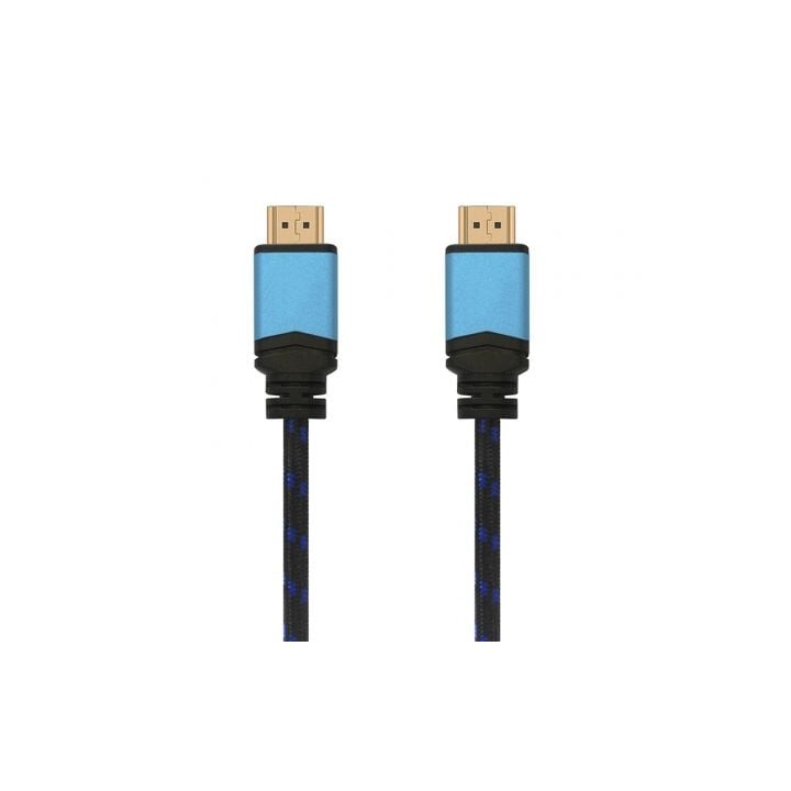 Cable HDMI 2.0 4K Aisens A120-0359/ HDMI Macho - HDMI Macho/ 5m/ Negro y Azul