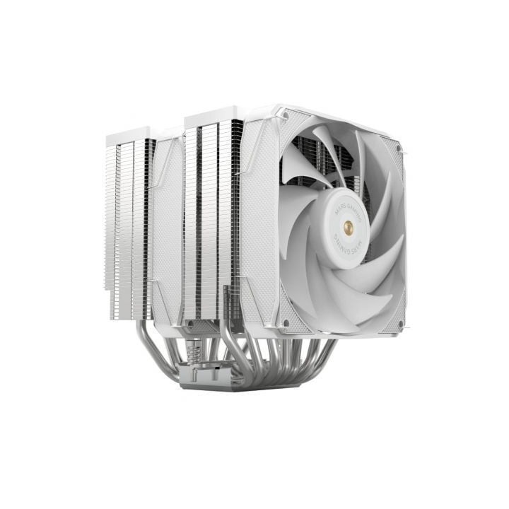 Ventilador con Disipador Mars Gaming MCPU-XU9/ 12cm/ Blanco