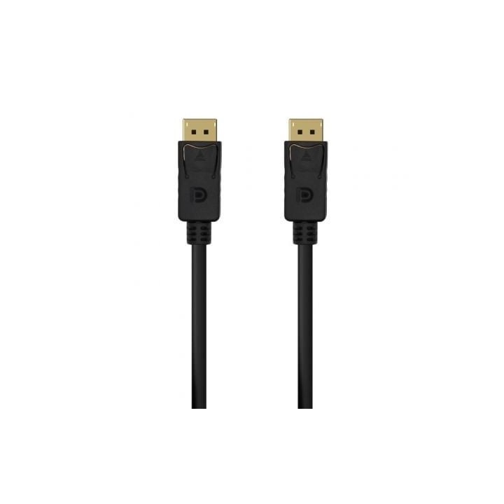Cable DisplayPort 1.2 4K Aisens A124-0548/ DisplayPort Macho - DisplayPort Macho/ Hasta 5W/ 2300Mbps/ 50cm/ Negro