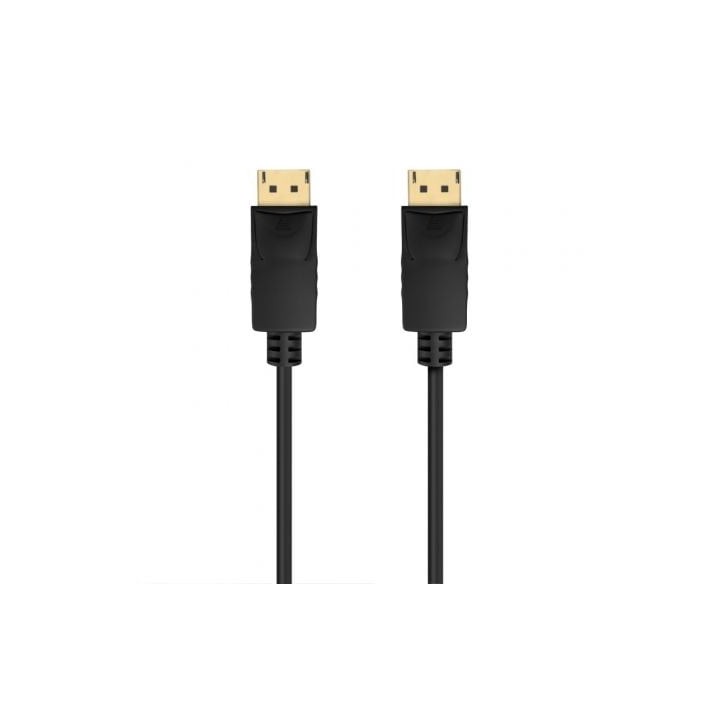 Cable DisplayPort 1.2 CCS 4K Aisens A124-0737/ DisplayPort Macho - DisplayPort Macho/ Hasta 5W/ 2300Mbps/ 50cm/ Negro