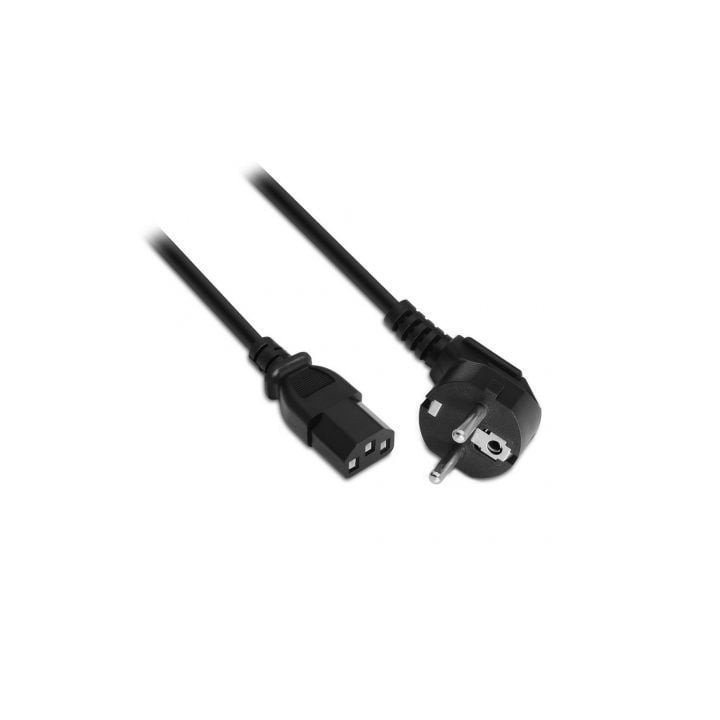 Cable Alimentación Aisens A132-0167/ CEE(7-7) Macho - C13 Hembra/ Hasta 1500W/ 1.5m/ Negro