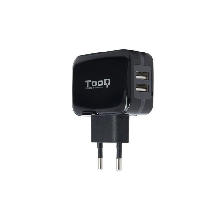 Cargador de Pared TooQ TQWC-1S02/ 2xUSB/ 17W